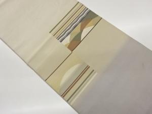 綴れ抽象模様織出し名古屋帯